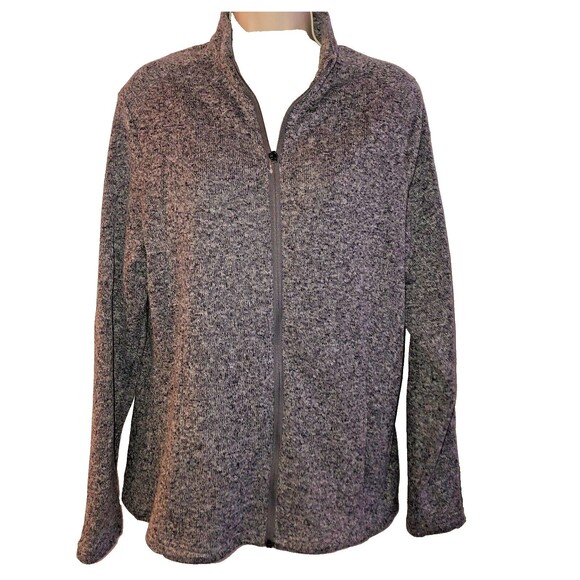 NEW Grand Slam Women's Grey Full Zip Lightweight Sporty Knit Jacket L - Picture 1 of 9